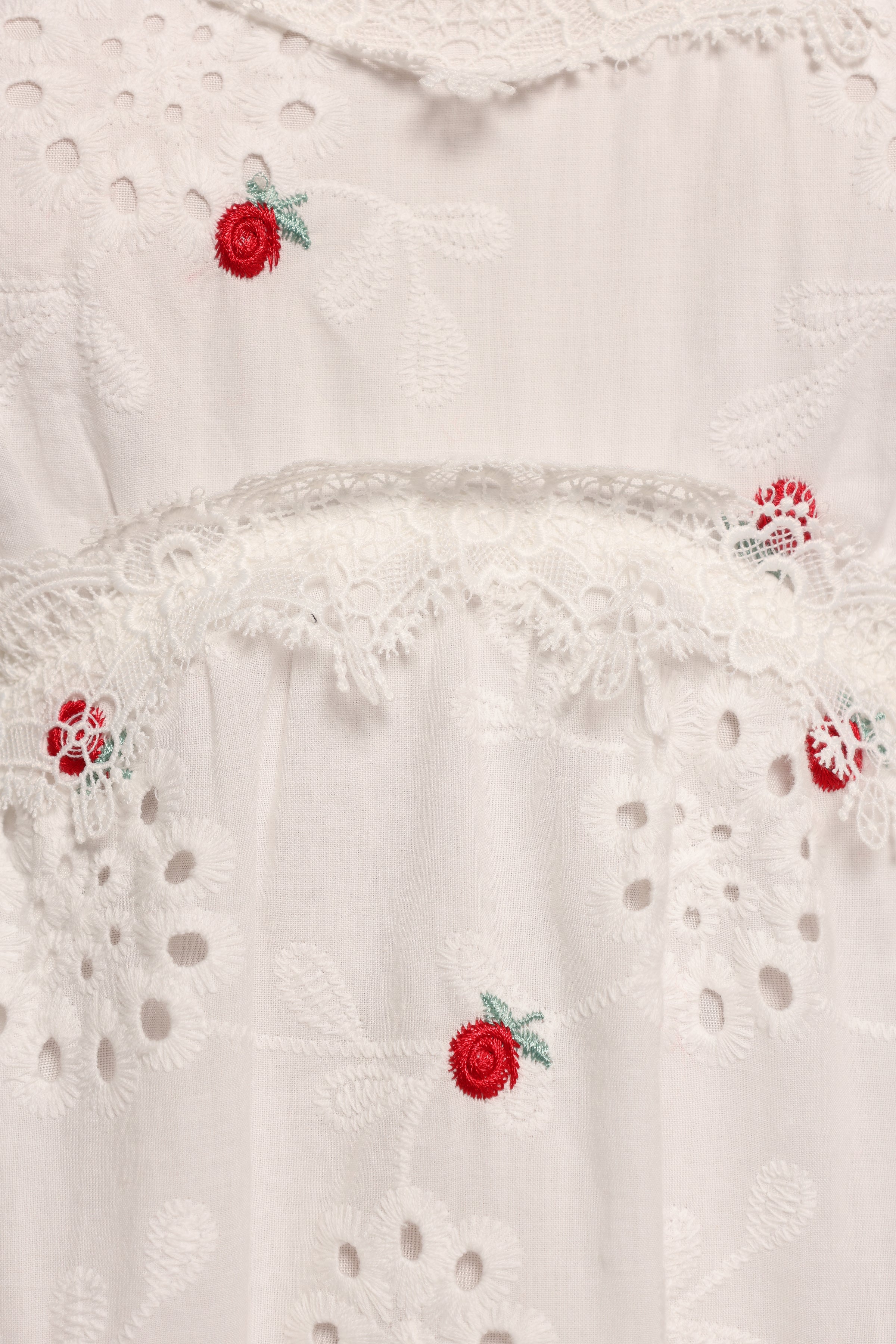 DRESSES Salli Midi Dress - White/Red