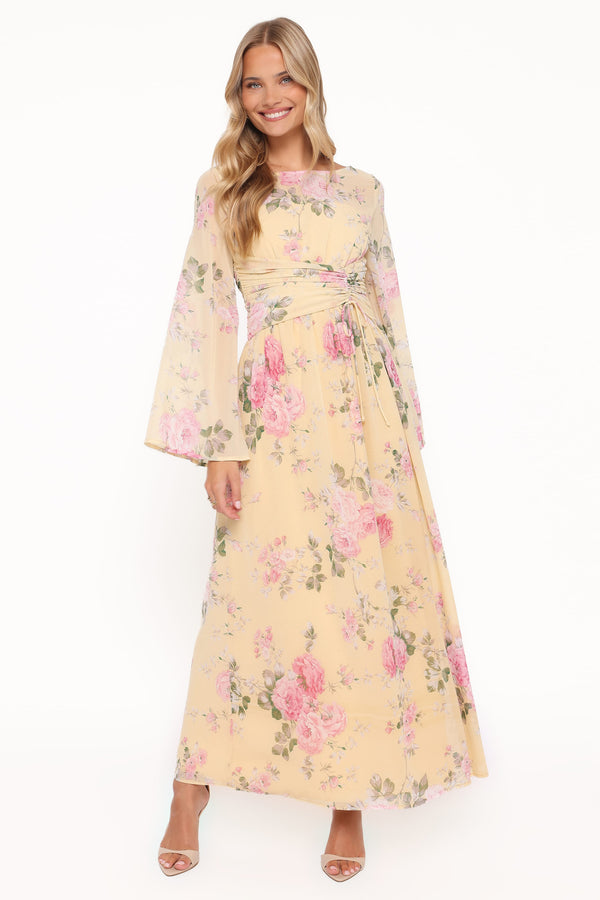 Laquin Long Sleeve Maxi Dress - Pink | Petal & Pup Laquin Long Sleeve Maxi Dress - Pink | Petal & Pup