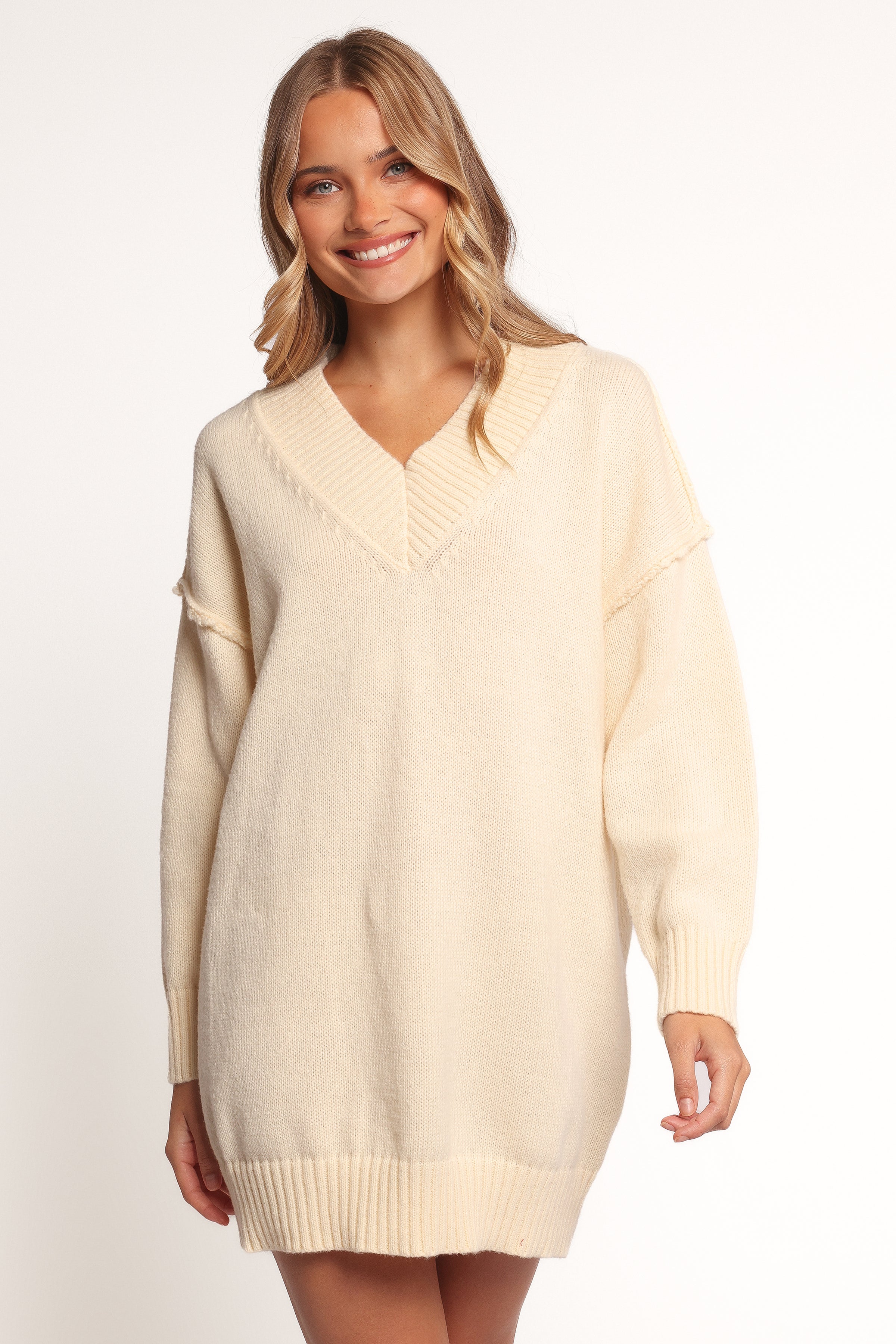 DRESSES Sancia Knit Mini Dress - Cream