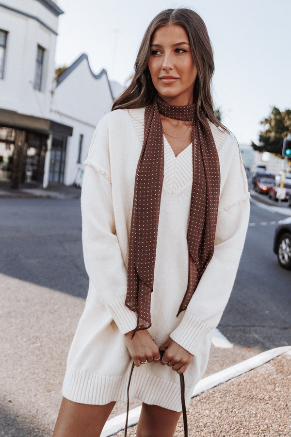 DRESSES Sancia Knit Mini Dress - Cream