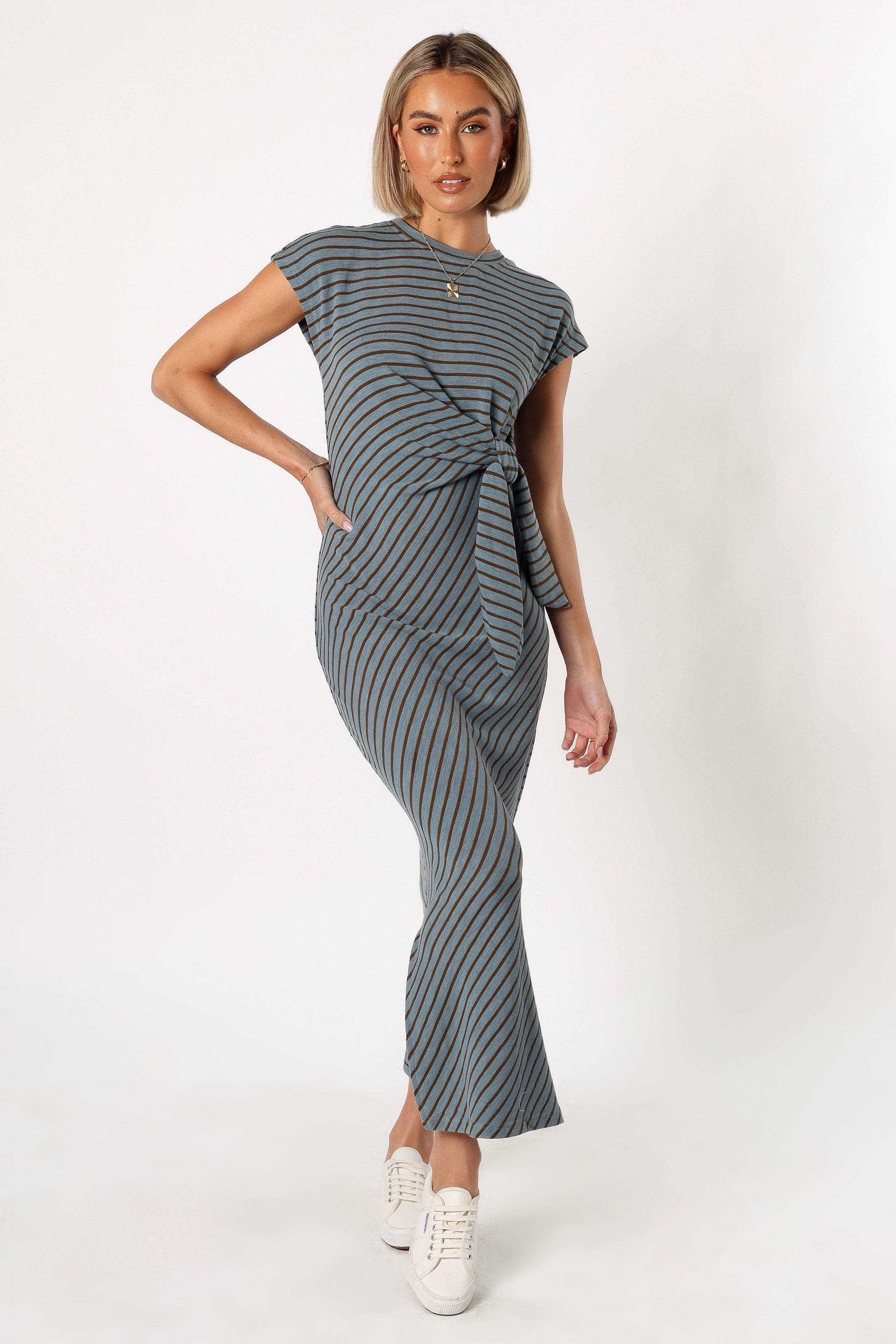 DRESSES @Sandro Maxi Dress - Dusty Stripe