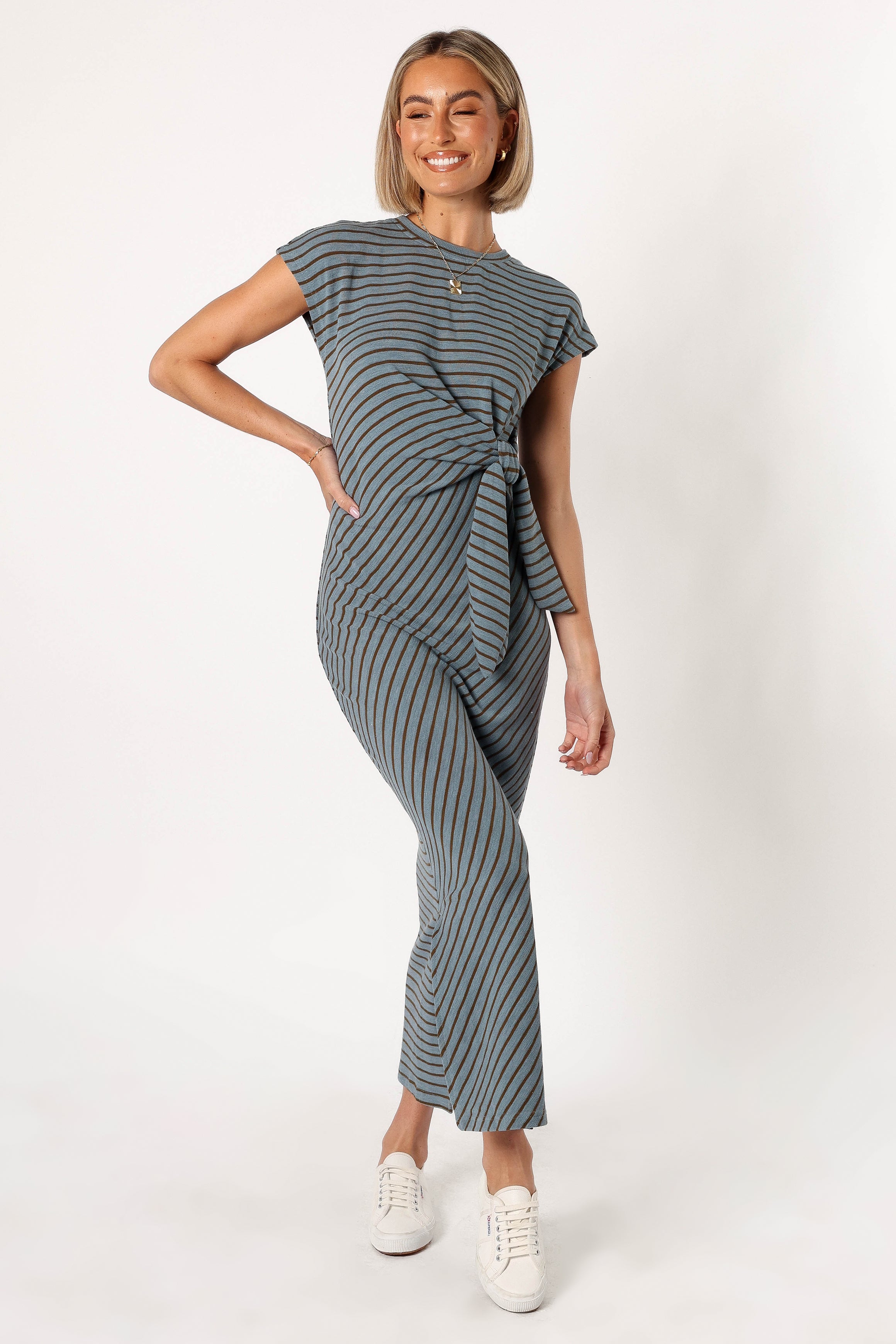 DRESSES @Sandro Maxi Dress - Dusty Stripe