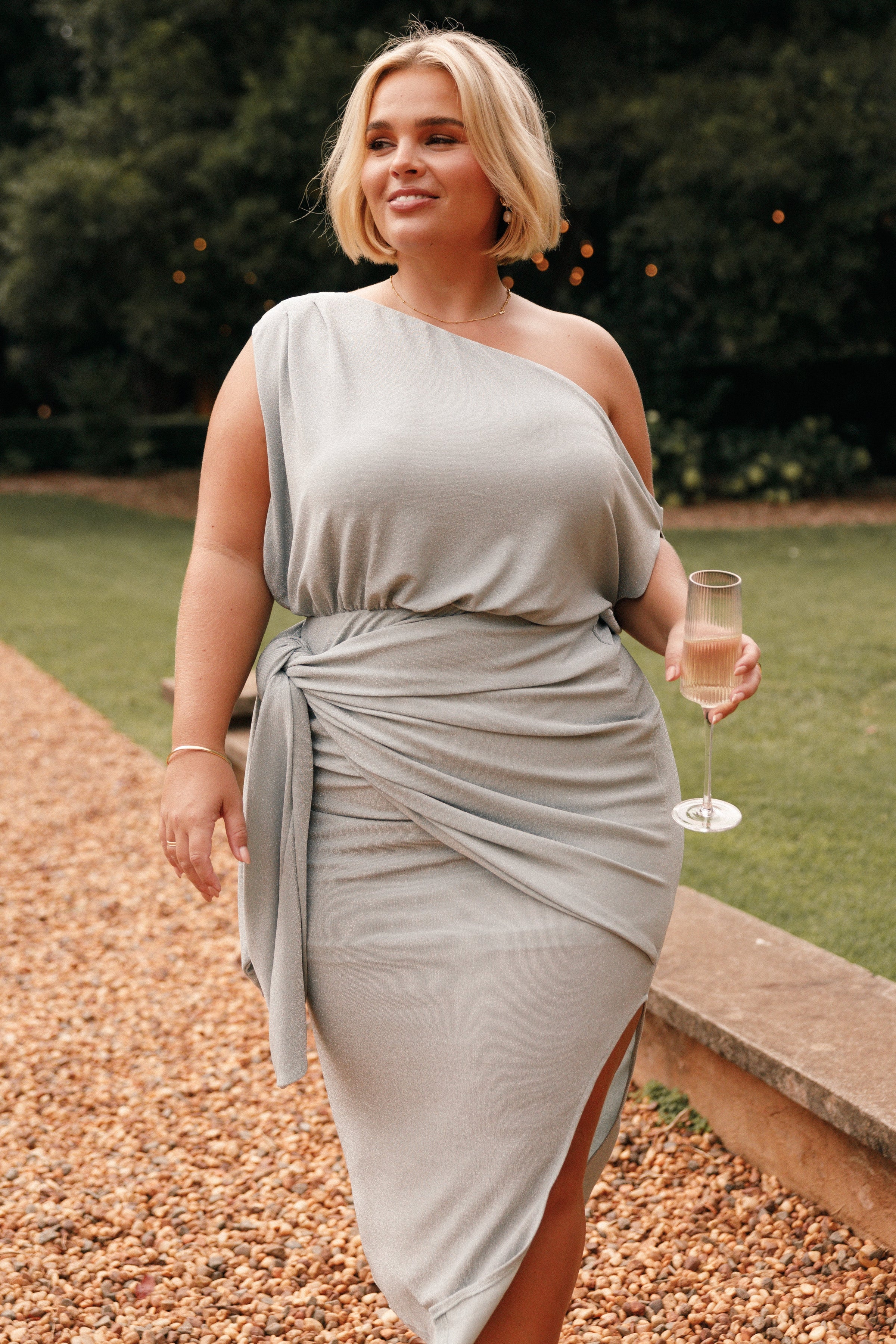 DRESSES Santiago Off Shoulder Midi Dress - Sage