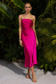 DRESSES Saraya Midi Dress - Hot Pink