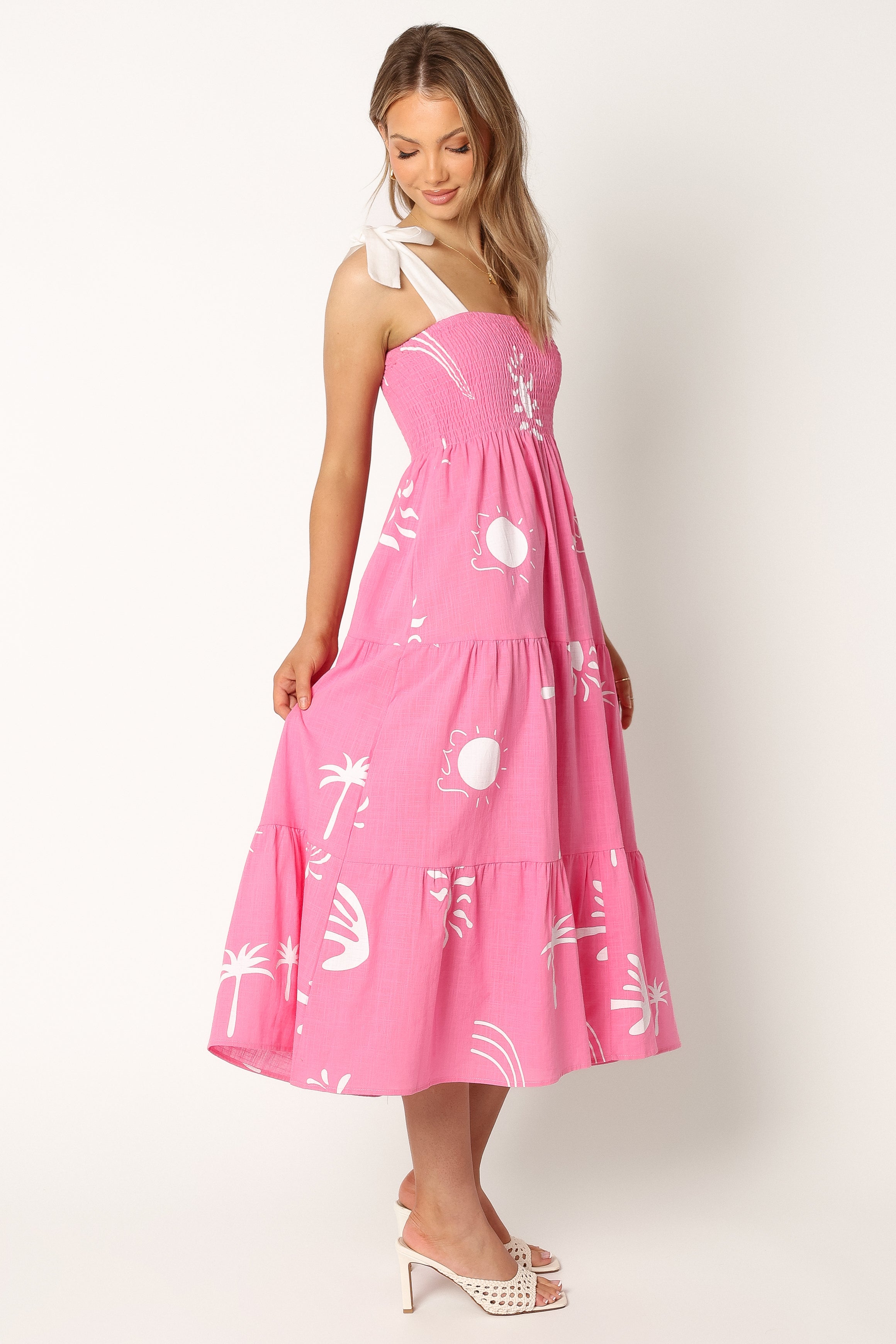 DRESSES @Sarelle Maxi Dress - Hot Pink