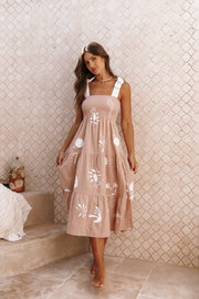 DRESSES Sarelle Maxi Dress - Tan Blush