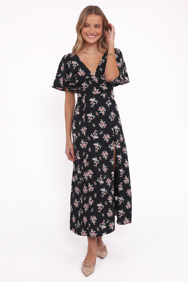 DRESSES Savani Maxi Dress - Black Floral