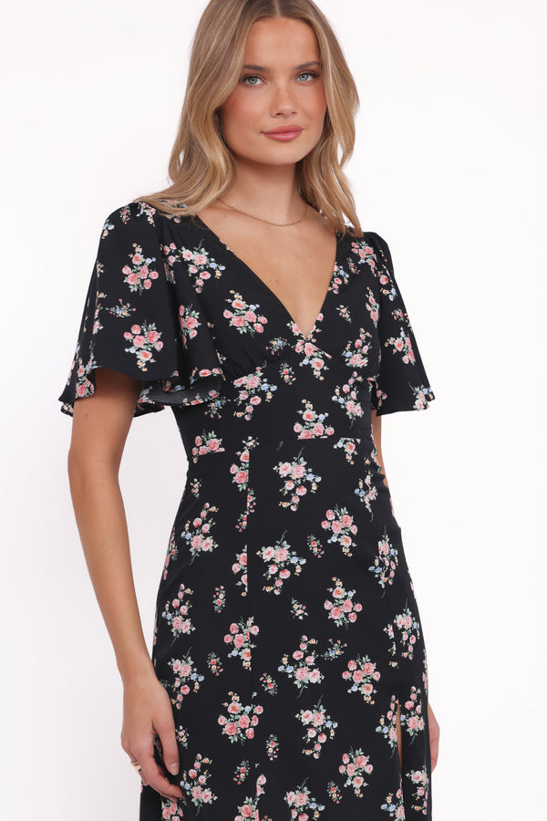 DRESSES Savani Maxi Dress - Black Floral