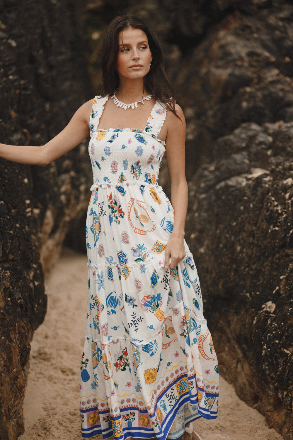 DRESSES @Serafina Maxi Dress - Portofino