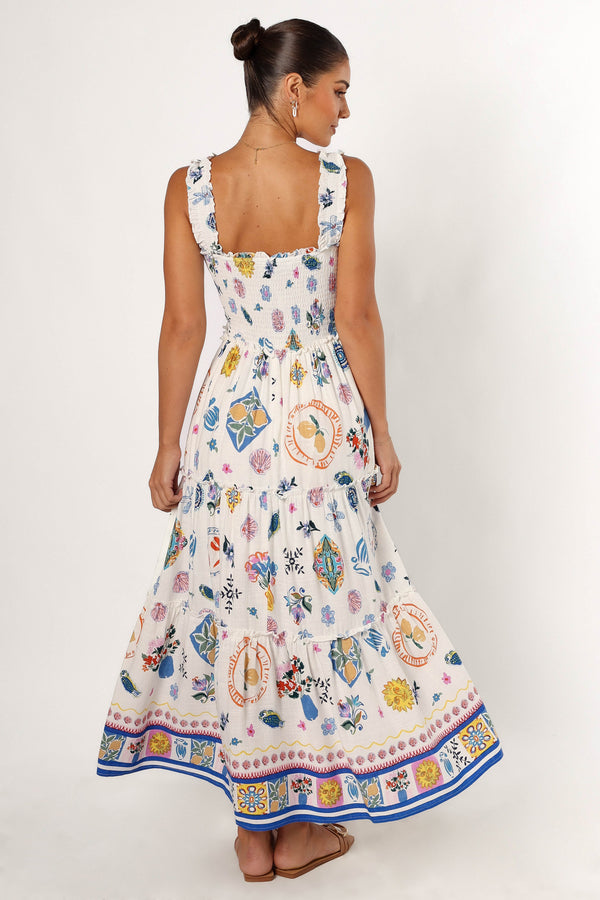 DRESSES @Serafina Maxi Dress - Portofino Print