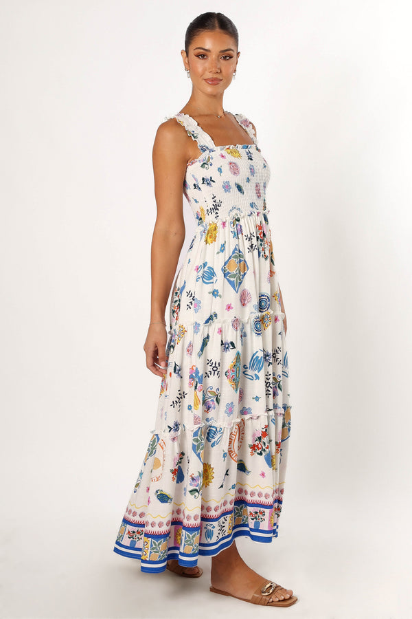 DRESSES @Serafina Maxi Dress - Portofino Print