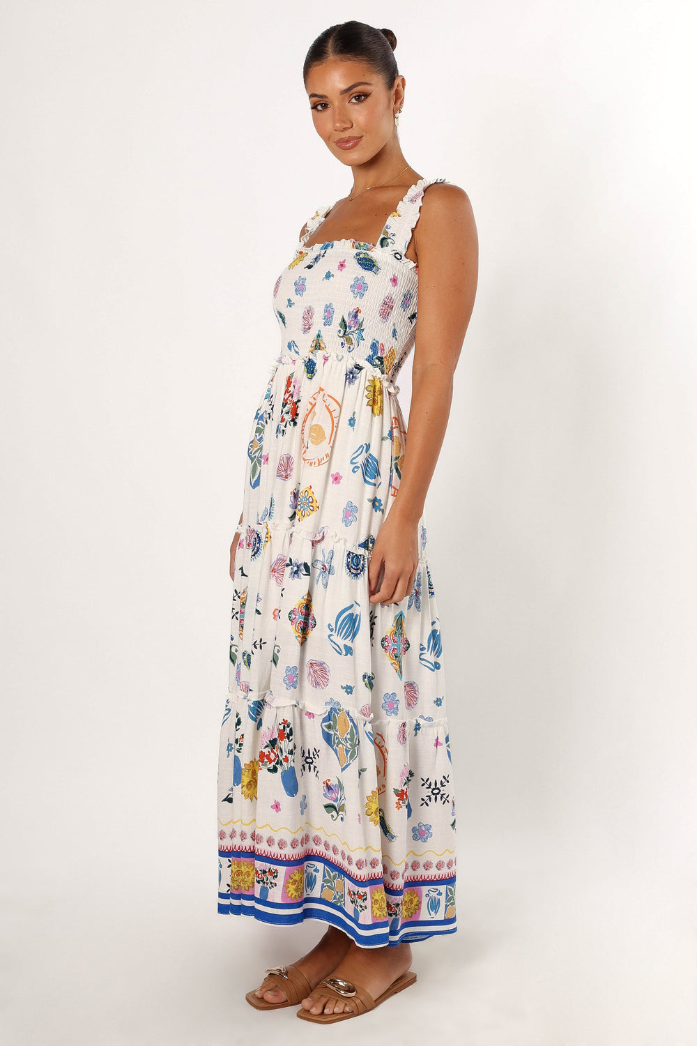 DRESSES @Serafina Maxi Dress - Portofino Print