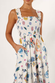 DRESSES @Serafina Maxi Dress - Portofino Print