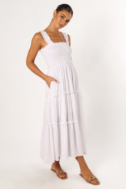 DRESSES @Serafina Maxi Dress - White