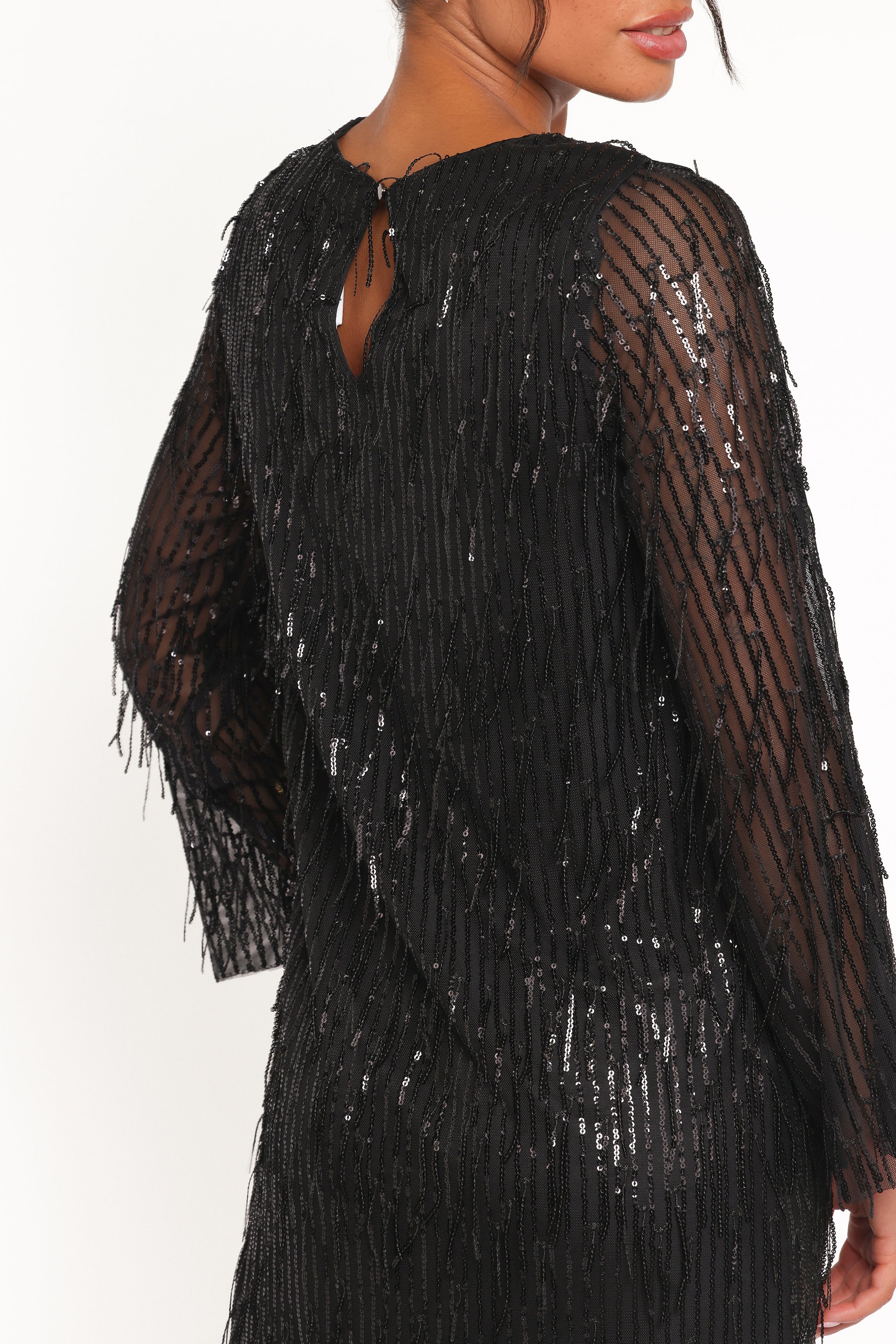 DRESSES Serena Sequin Mini Dress - Black