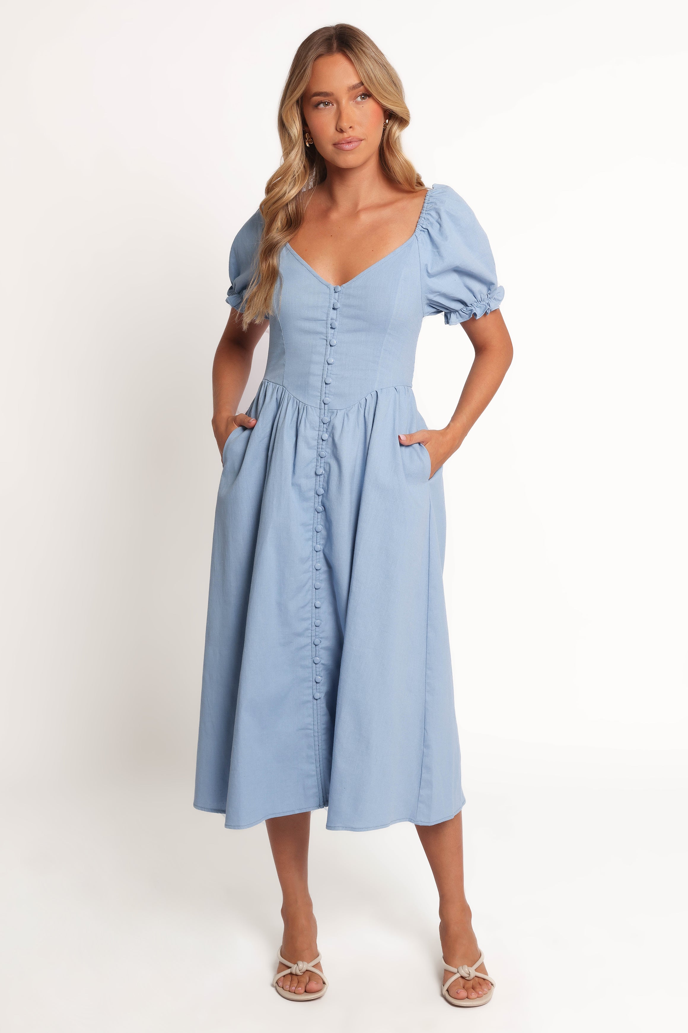 DRESSES Serenade Midi Dress - Blue