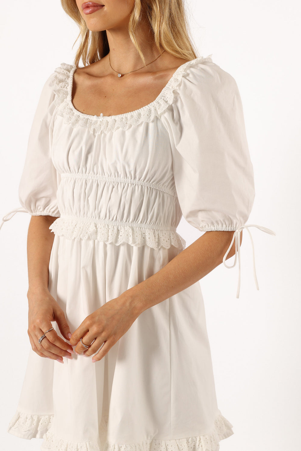 DRESSES @Serene Mini Dress - White