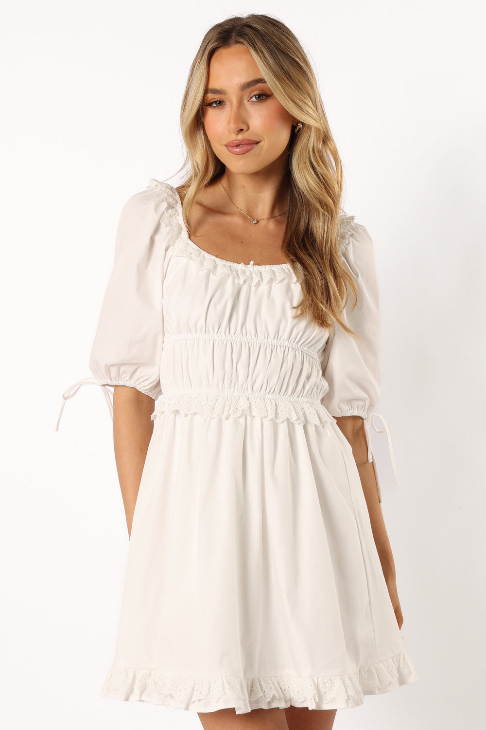 DRESSES @Serene Mini Dress - White