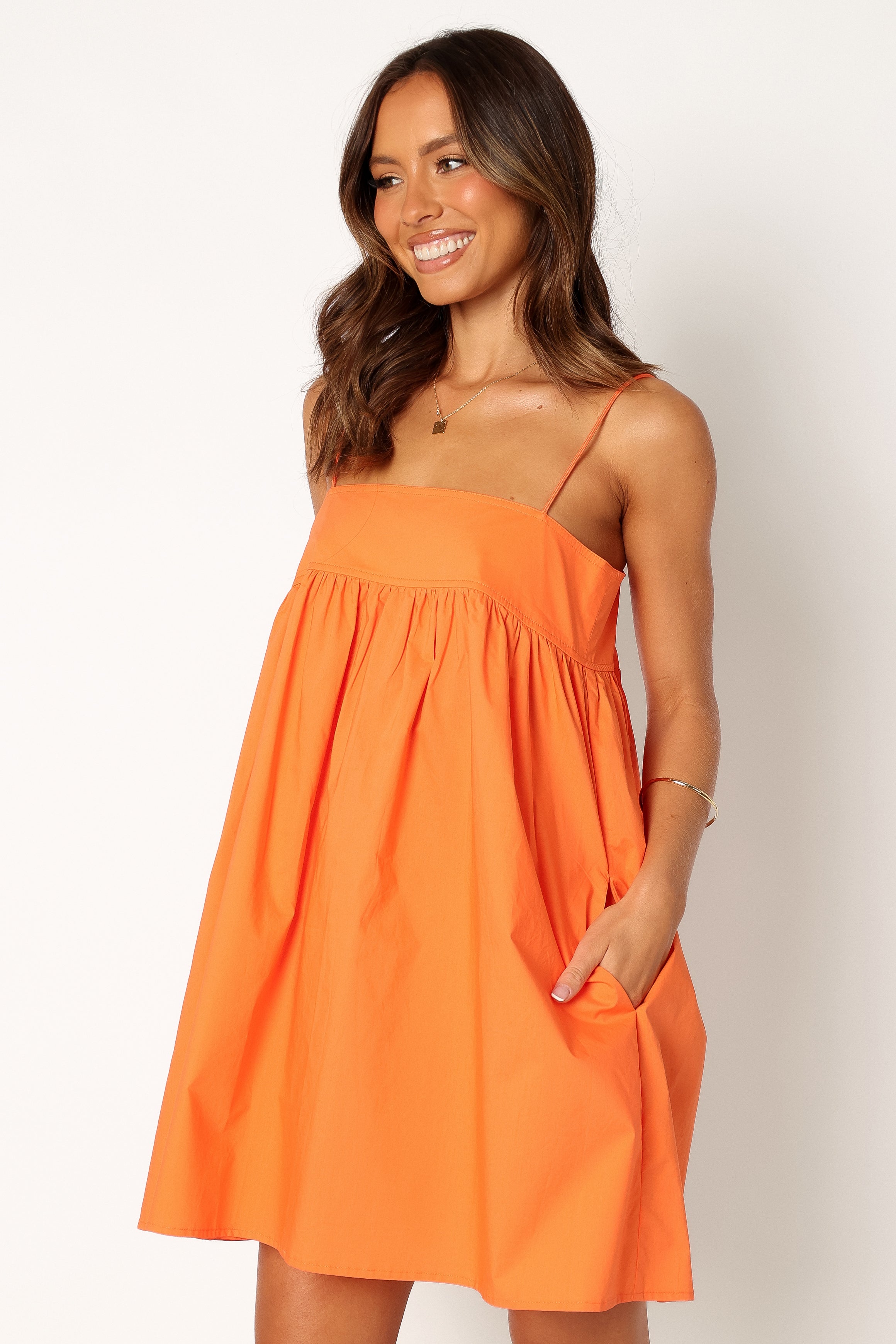 DRESSES @Serina Mini Dress - Orange