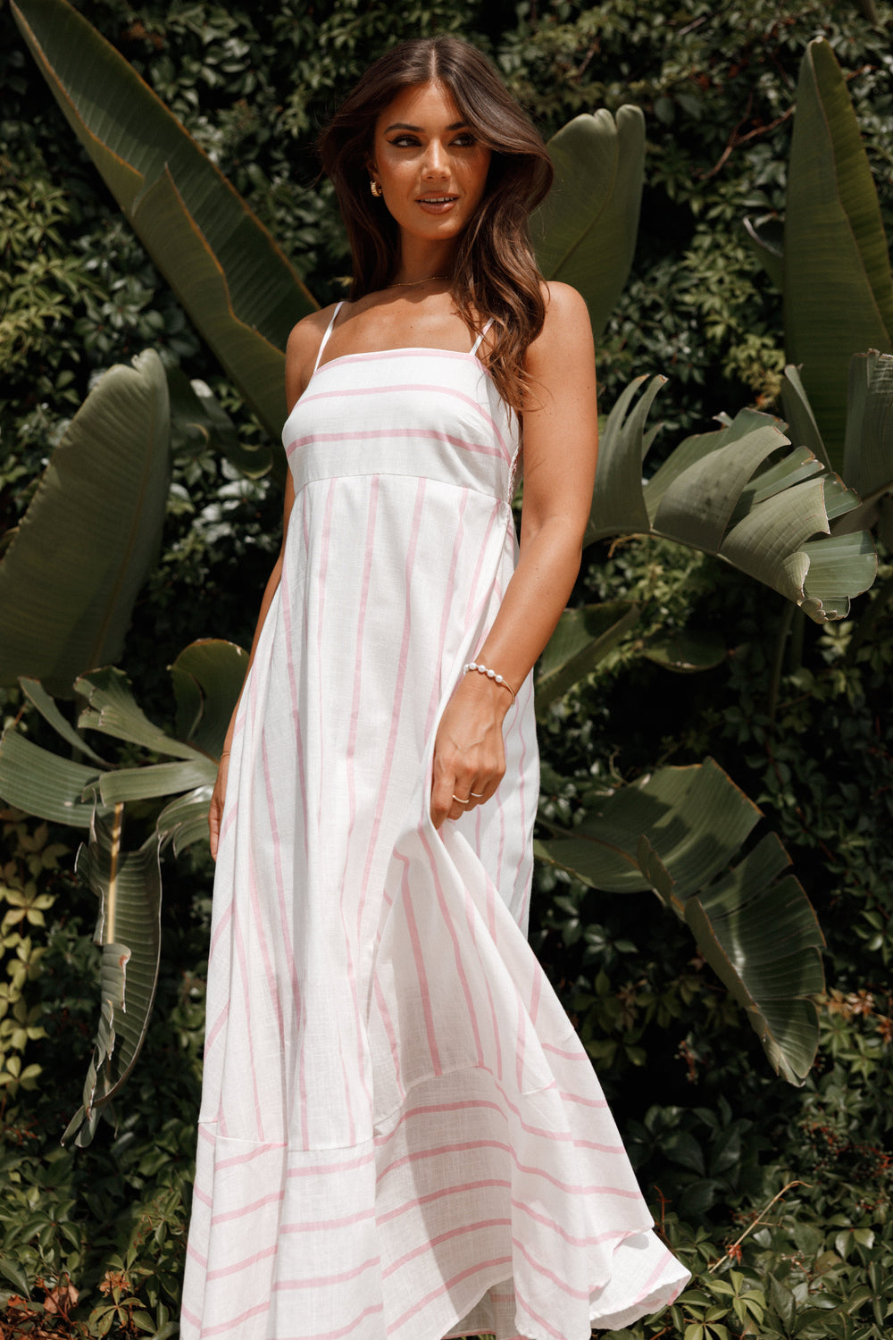 DRESSES Seville Maxi Dress - Pink Stripe
