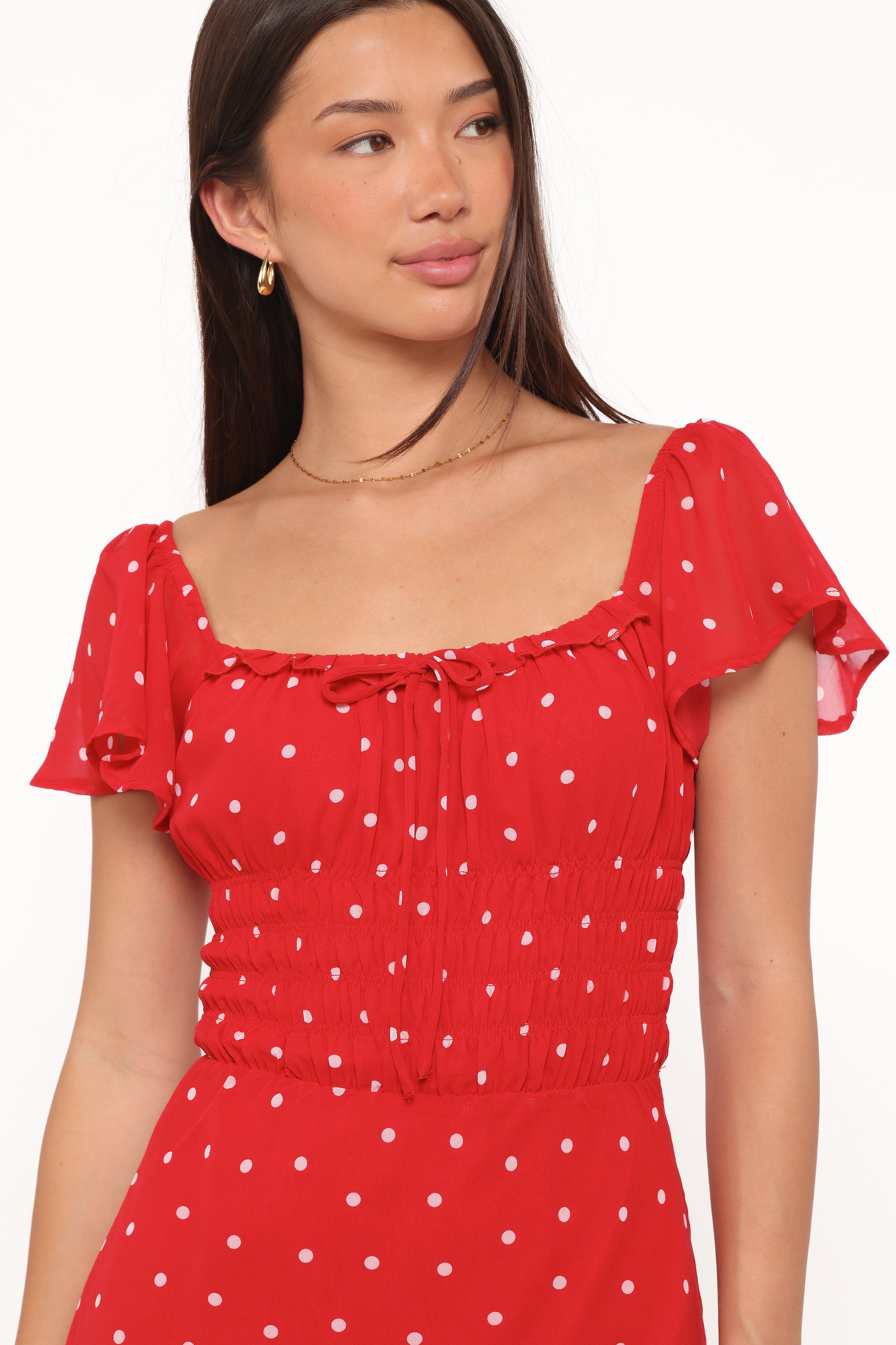 DRESSES Sherrie Maxi Dress - Red Polka Dot