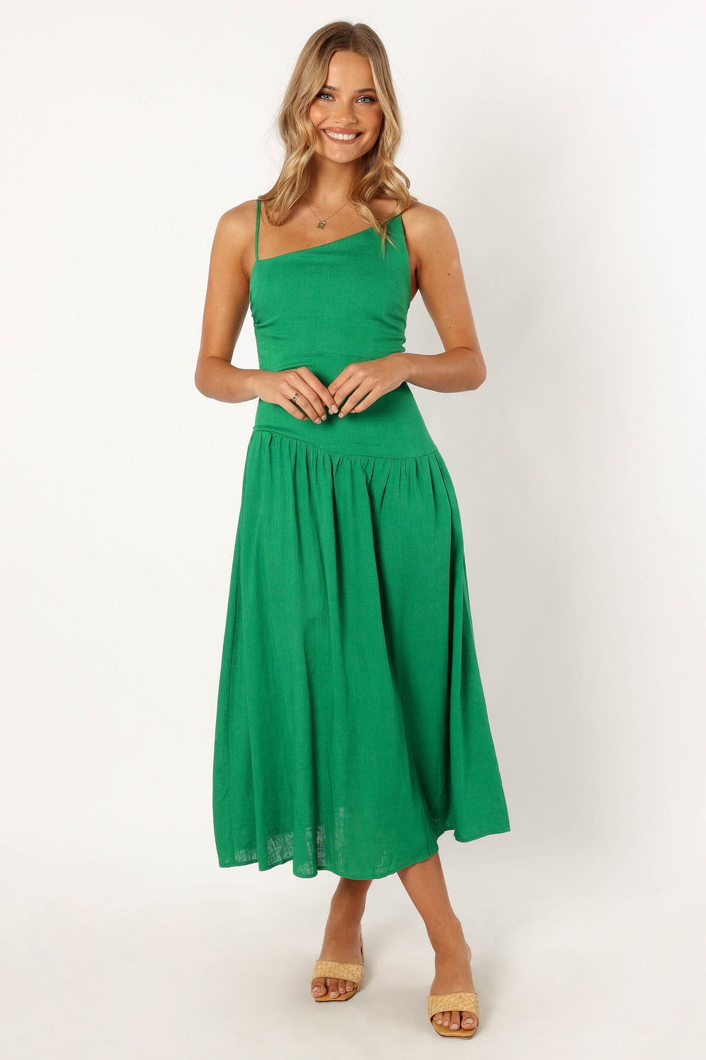DRESSES @Shiloh Midi Dress - Green