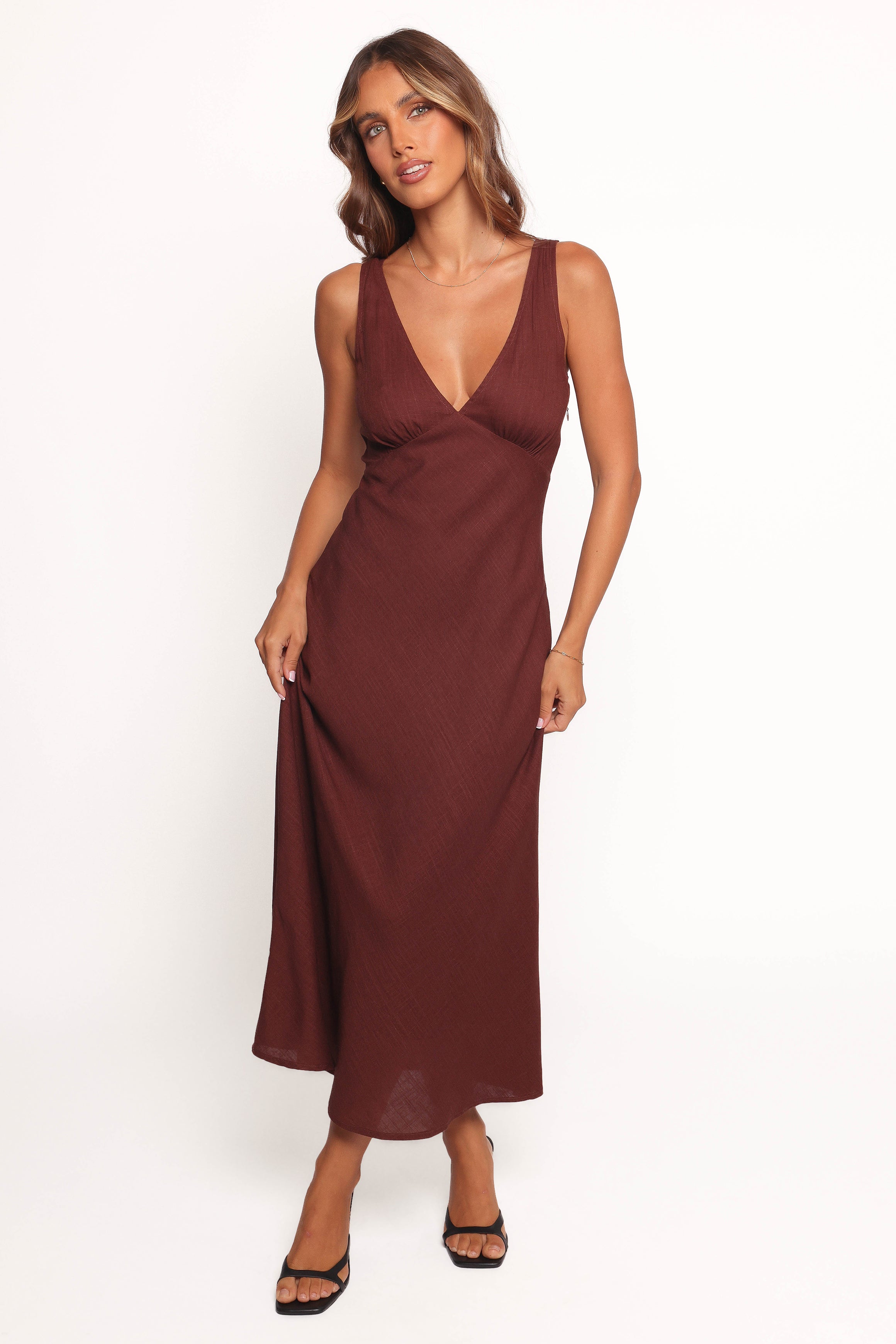 DRESSES Shyla Midi Dress - Brown