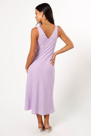 DRESSES @Shyla Midi Dress - Lilac (Hold for Cool Beginnings)