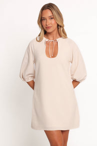 DRESSES Sidney Mini Dress - Tan Stripe