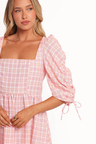 DRESSES Siena Mini Dress - Pink Check