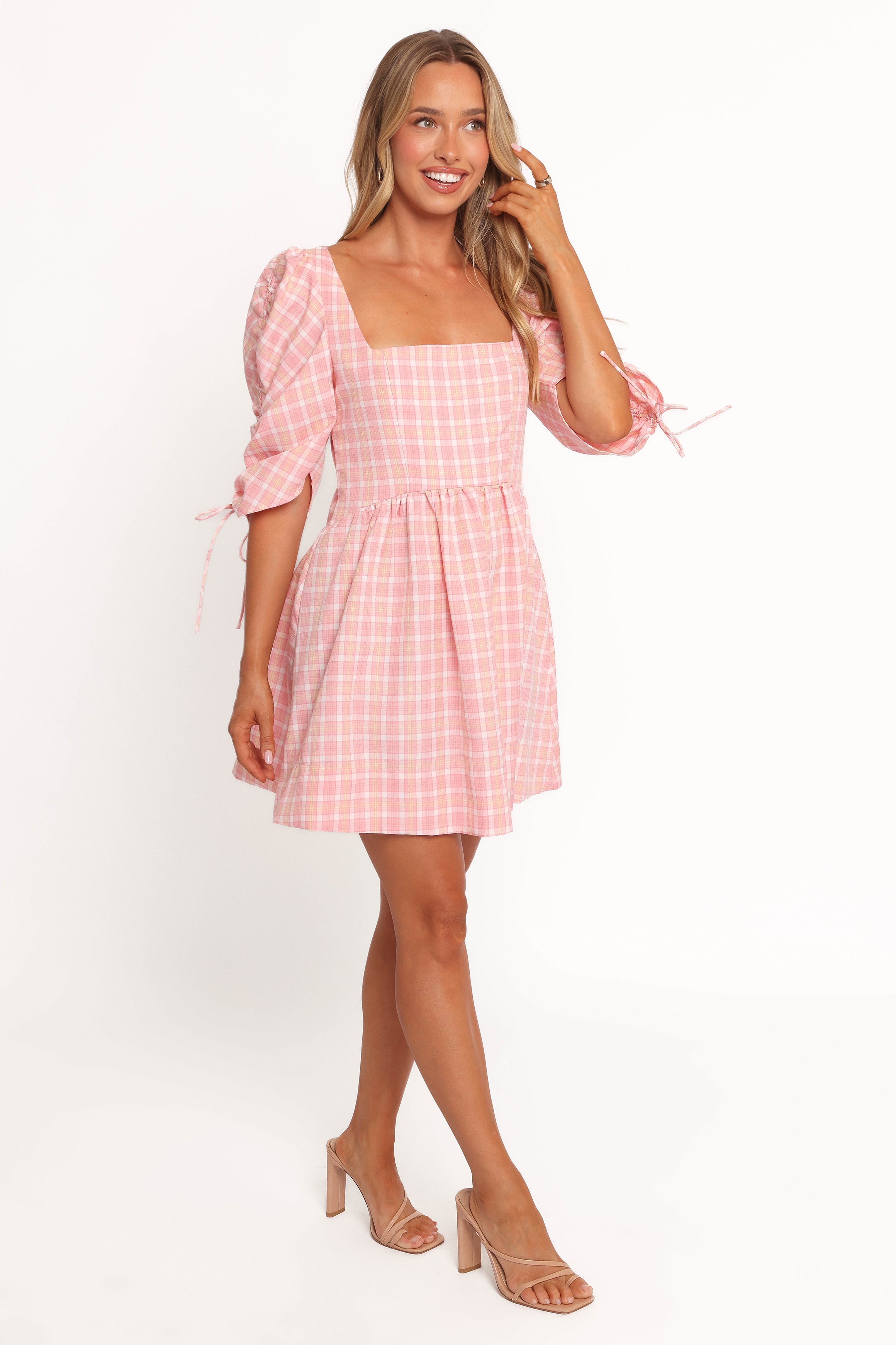DRESSES Siena Mini Dress - Pink Check