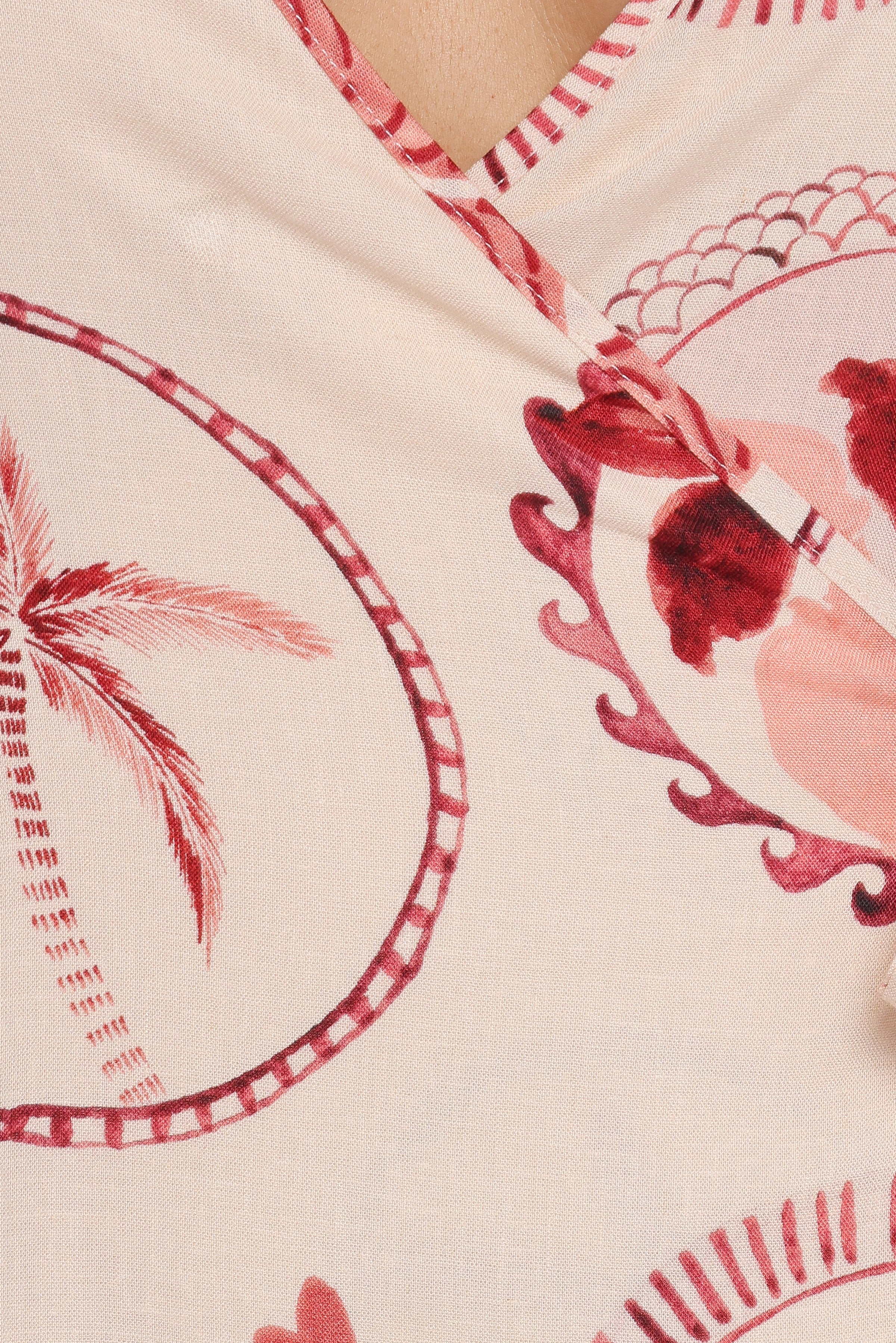 DRESSES Sierra Wrap Midi Dress - Vacay Print