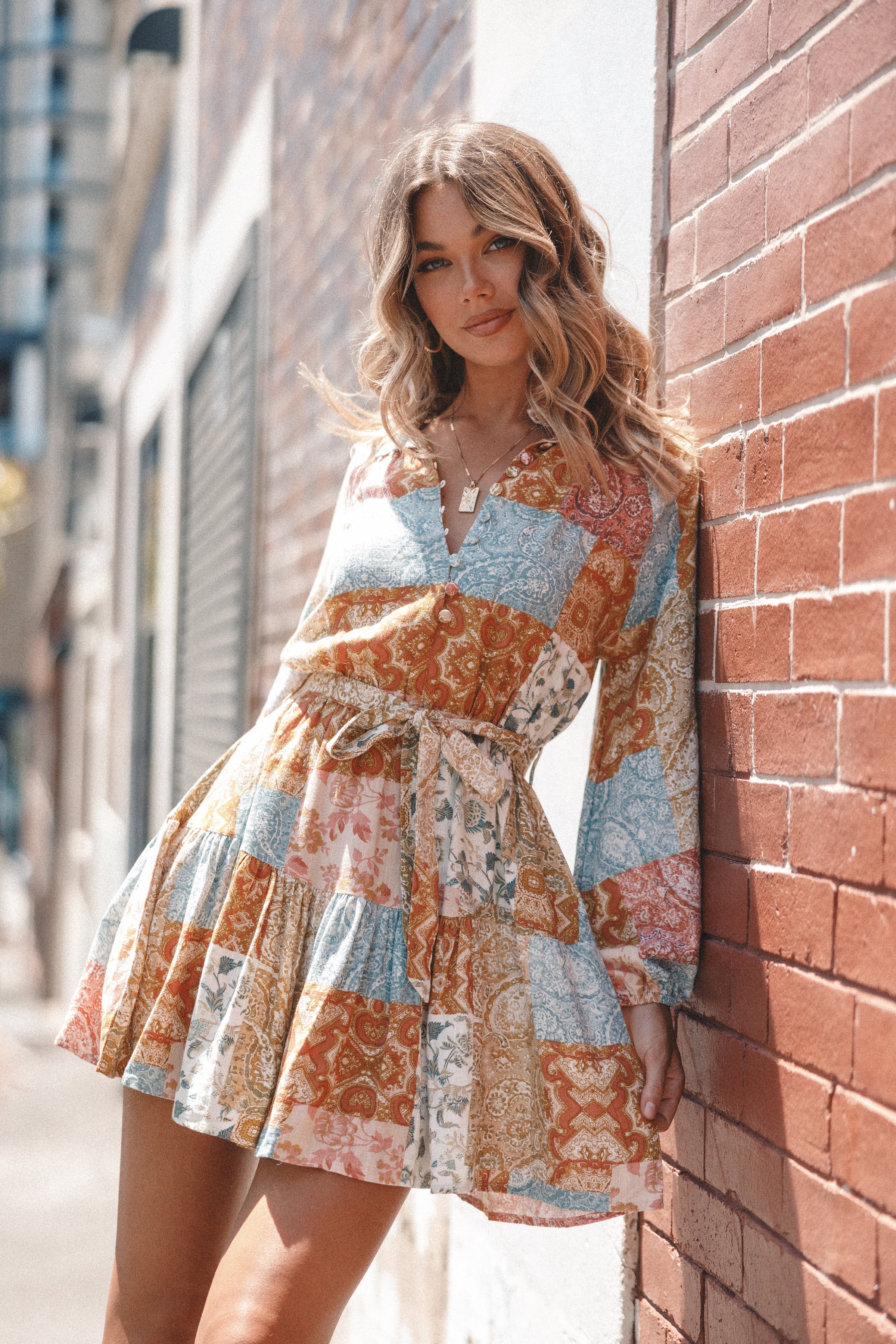 DRESSES Silante Long Sleeve Mini Dress - Maxine