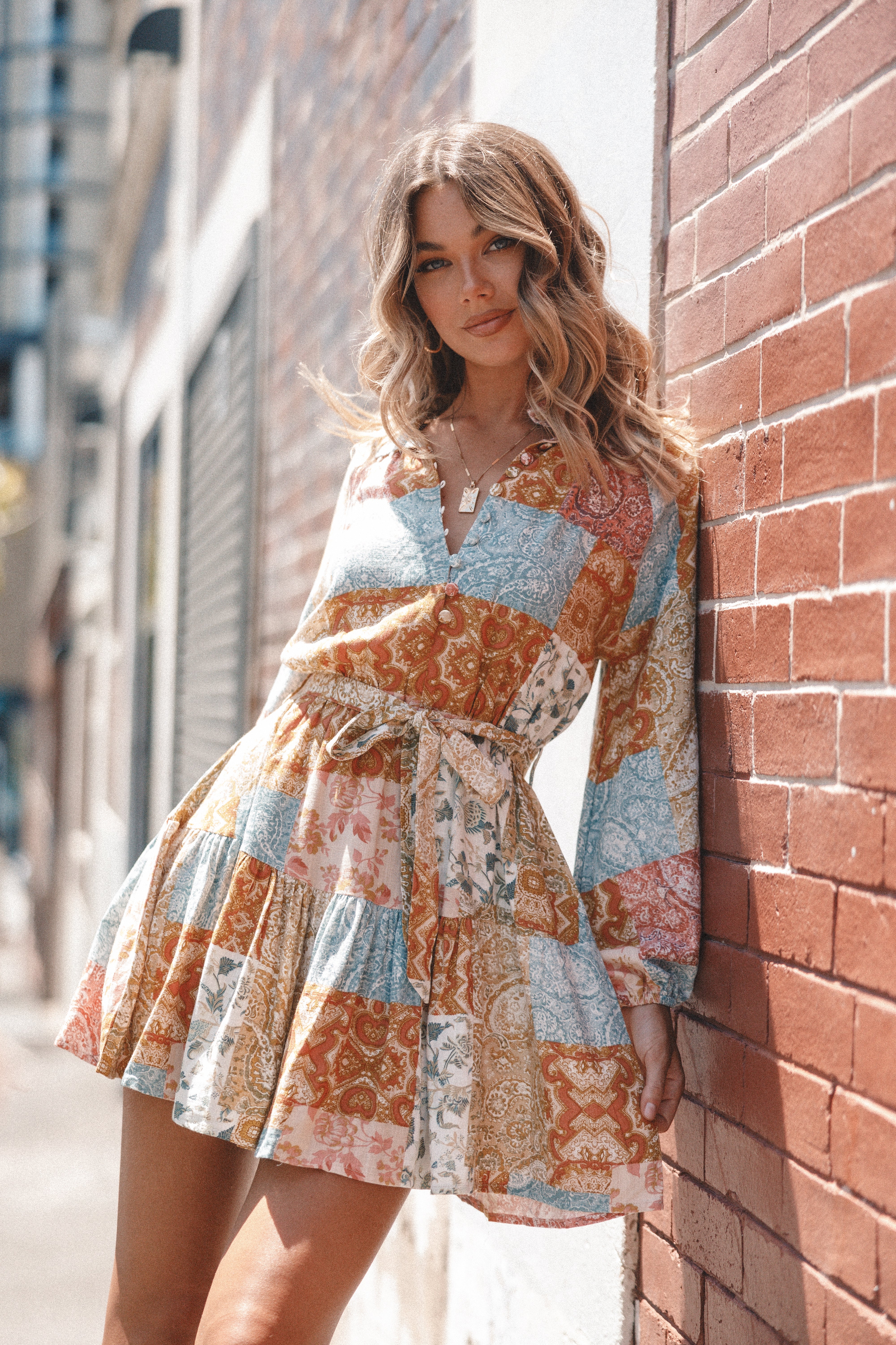 DRESSES Silante Long Sleeve Mini Dress - Maxine