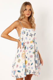 DRESSES @Silvia Mini Dress - Portofino Print