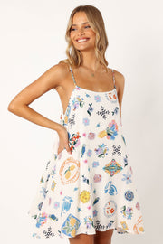 DRESSES @Silvia Mini Dress - Portofino Print