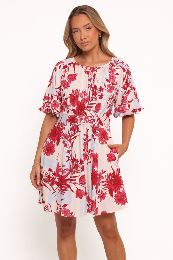 DRESSES Simmons Mini Dress - Fuchsia Floral