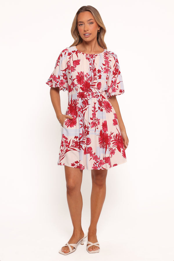 DRESSES Simmons Mini Dress - Fuchsia Floral
