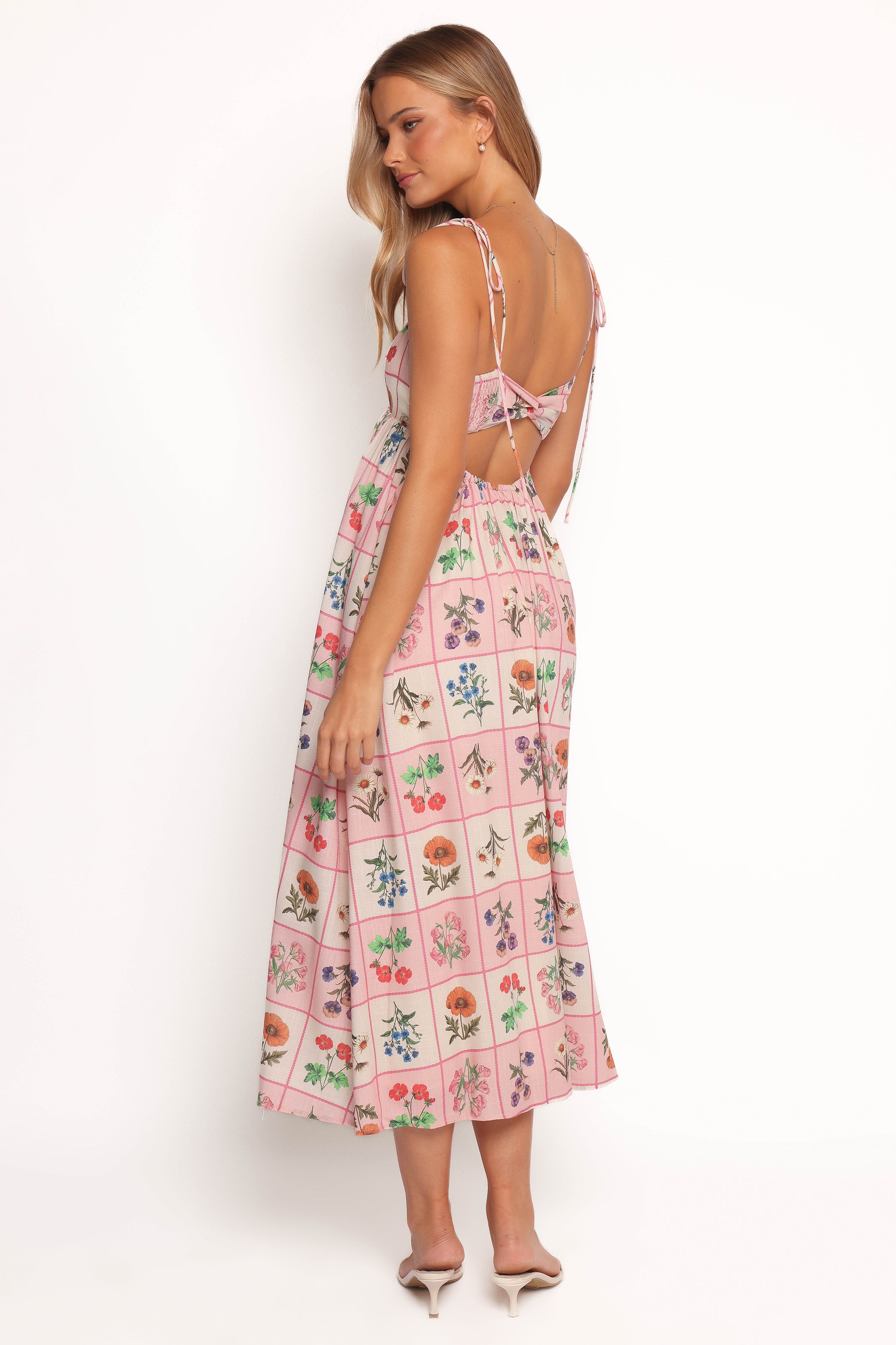 DRESSES Simona Maxi Dress - Pink Floral Tile