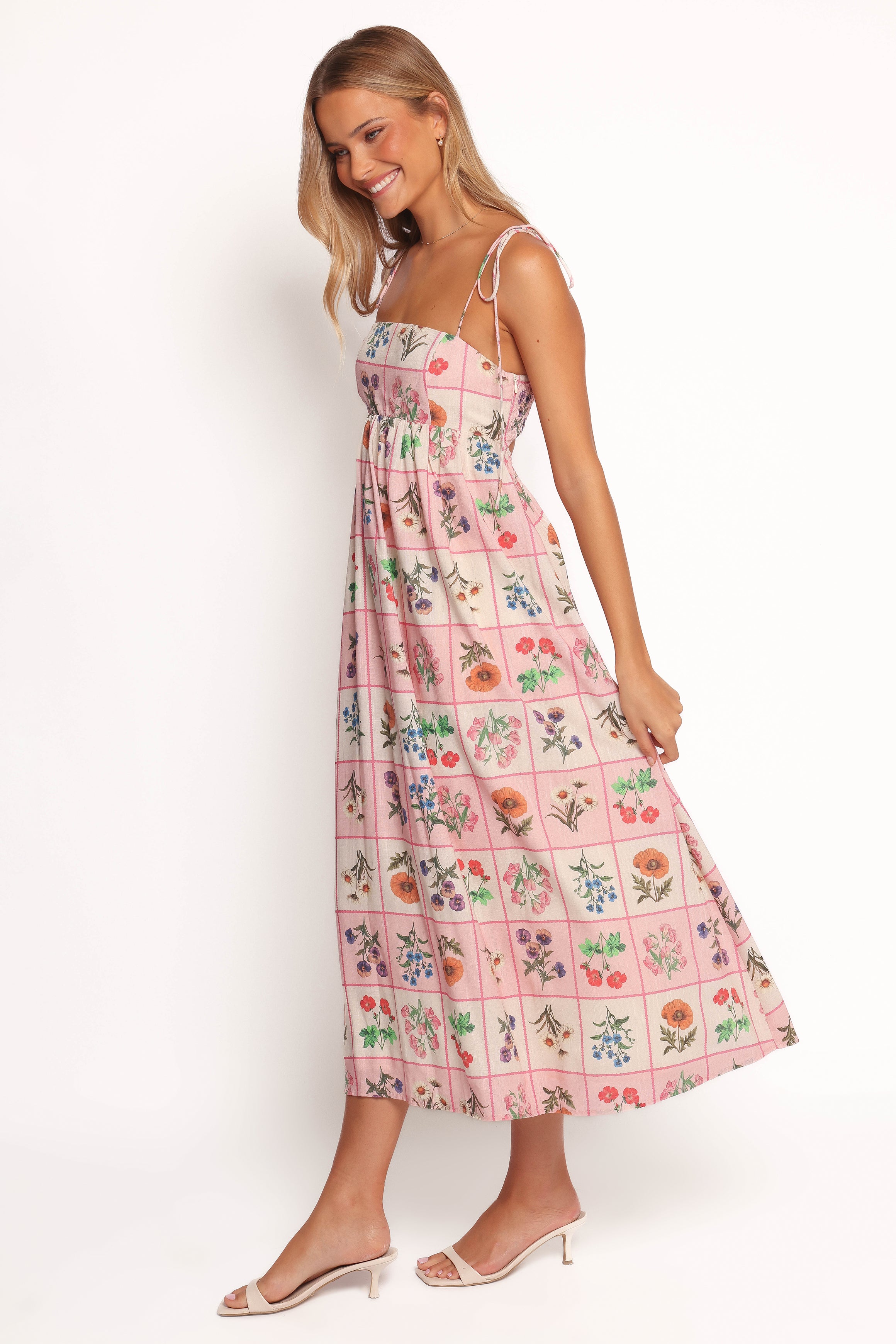 DRESSES Simona Maxi Dress - Pink Floral Tile