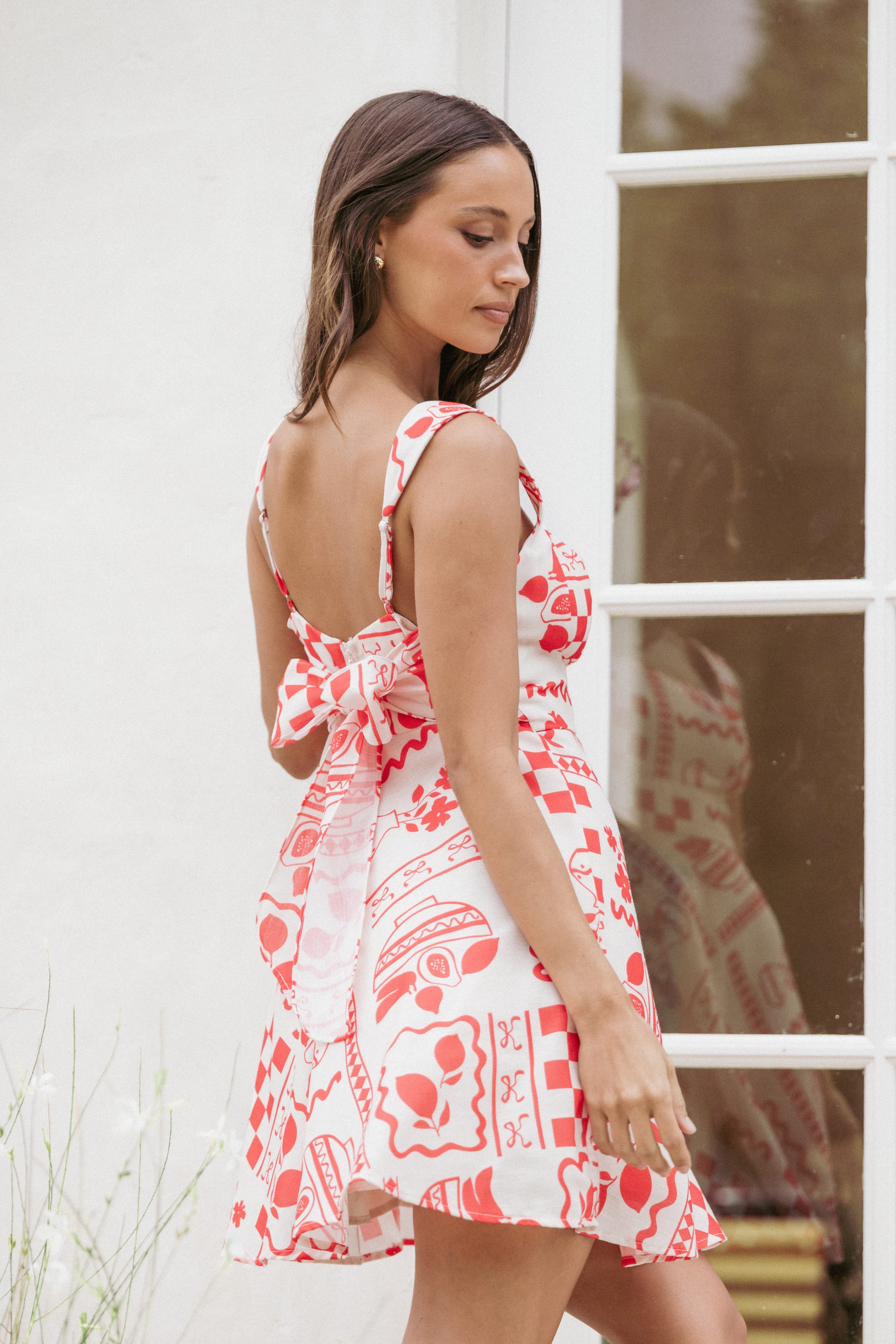 DRESSES Sloan Mini Dress - Red Print