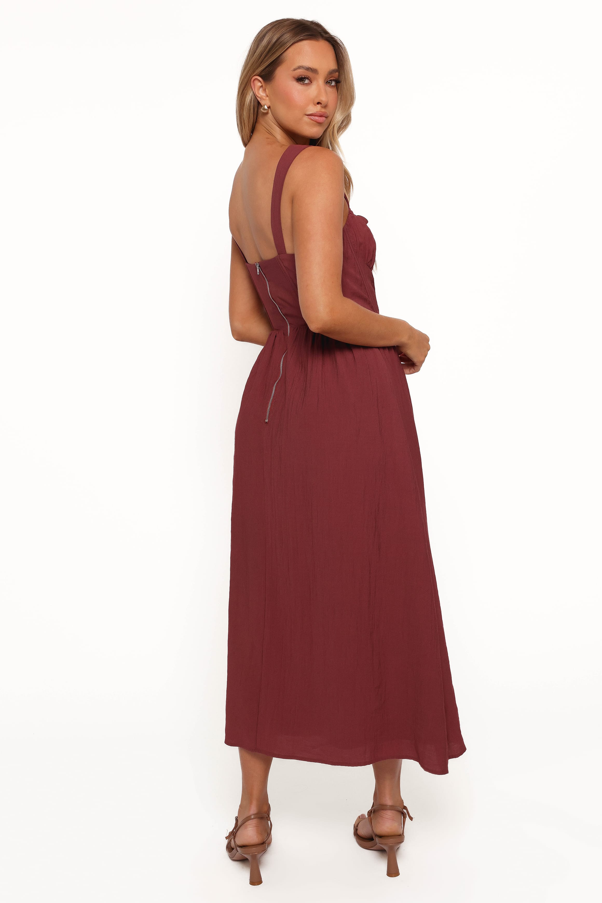DRESSES Sofie Midi Dress - Brick