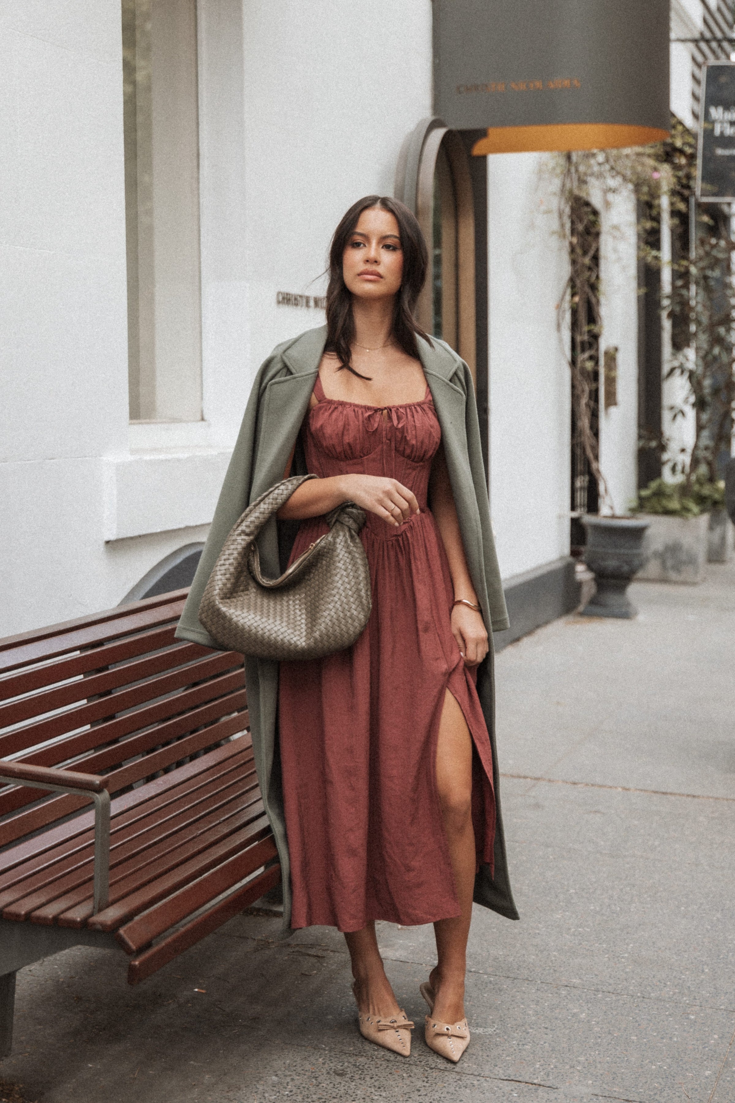 DRESSES Sofie Midi Dress - Brick