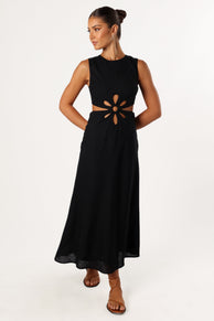 DRESSES @Sola Midi Dress - Black
