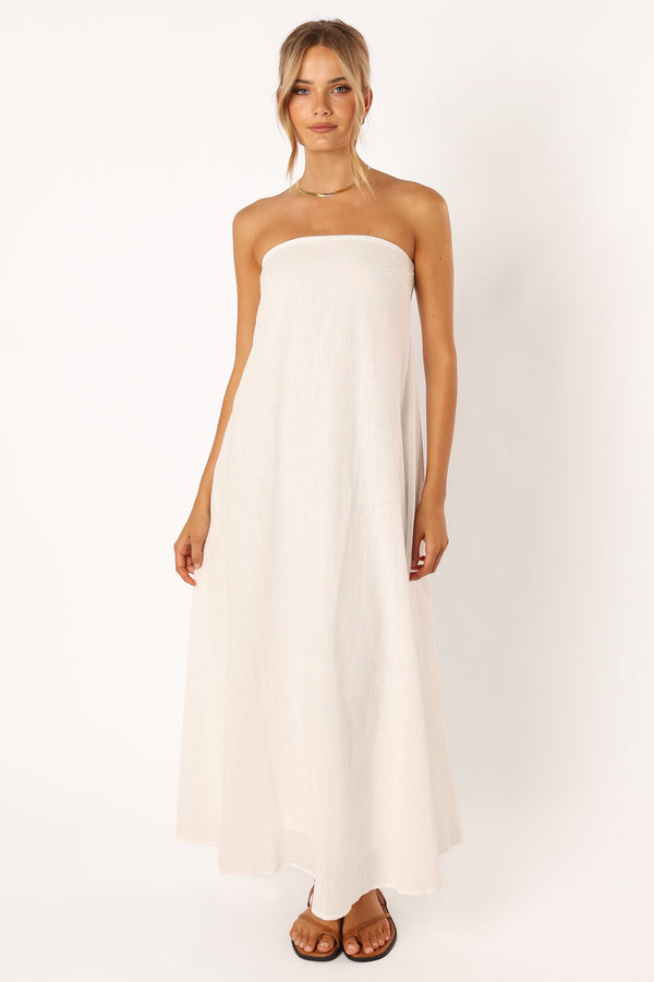 DRESSES Soph Strapless Maxi Dress - White