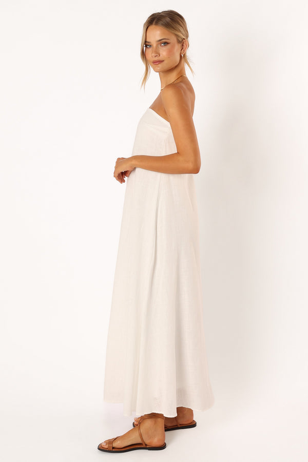 DRESSES Soph Strapless Maxi Dress - White