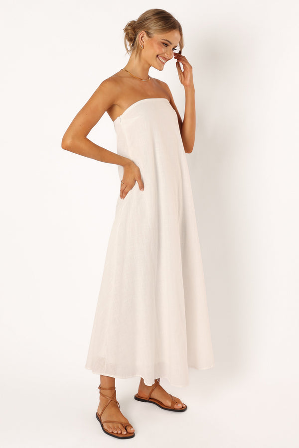 DRESSES Soph Strapless Maxi Dress - White