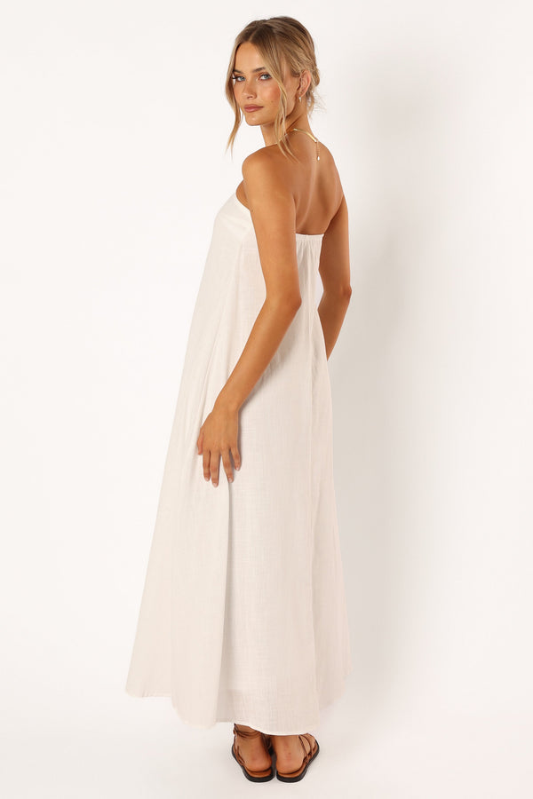 DRESSES Soph Strapless Maxi Dress - White