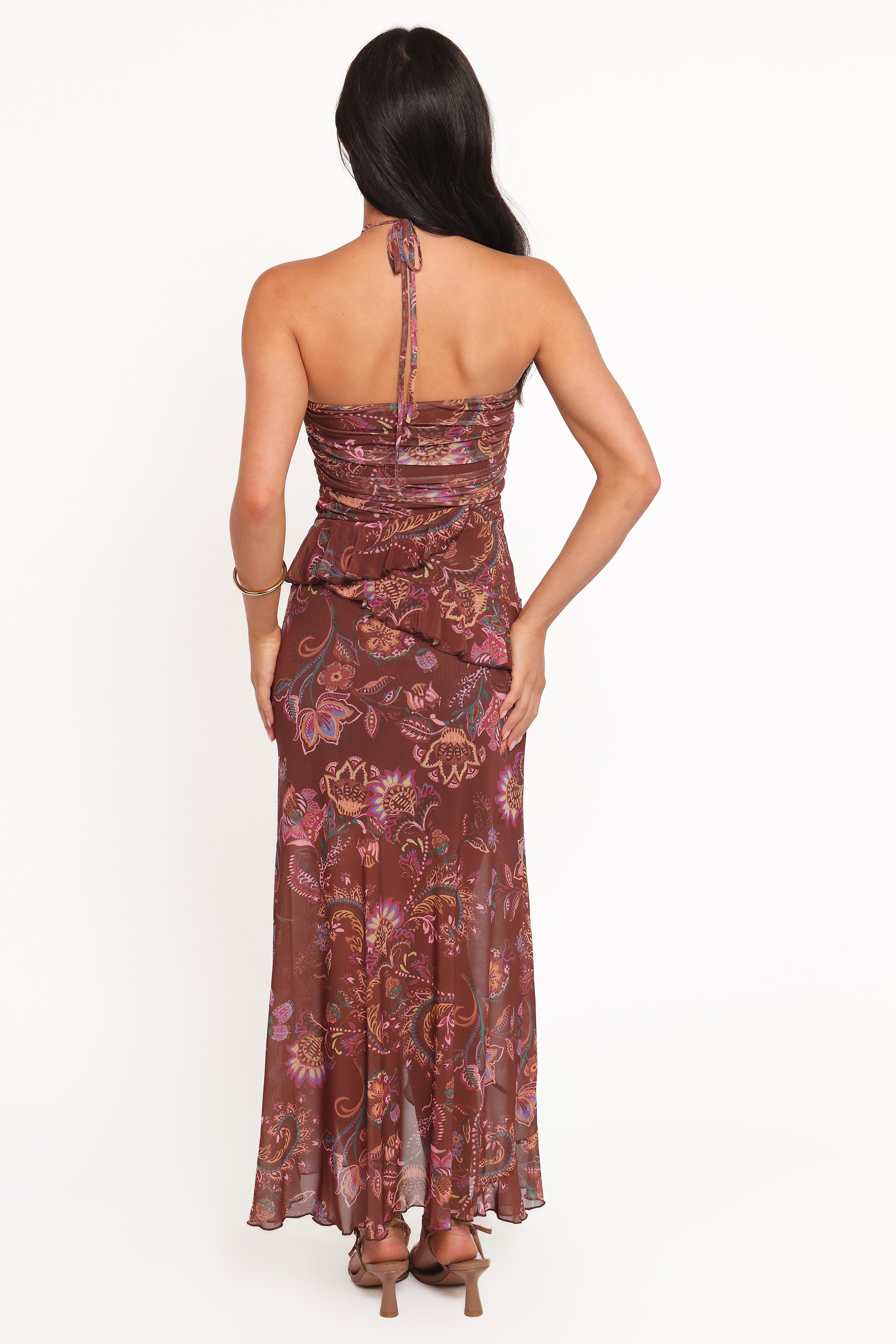 DRESSES Sorbet Midi Dress - Brown Floral