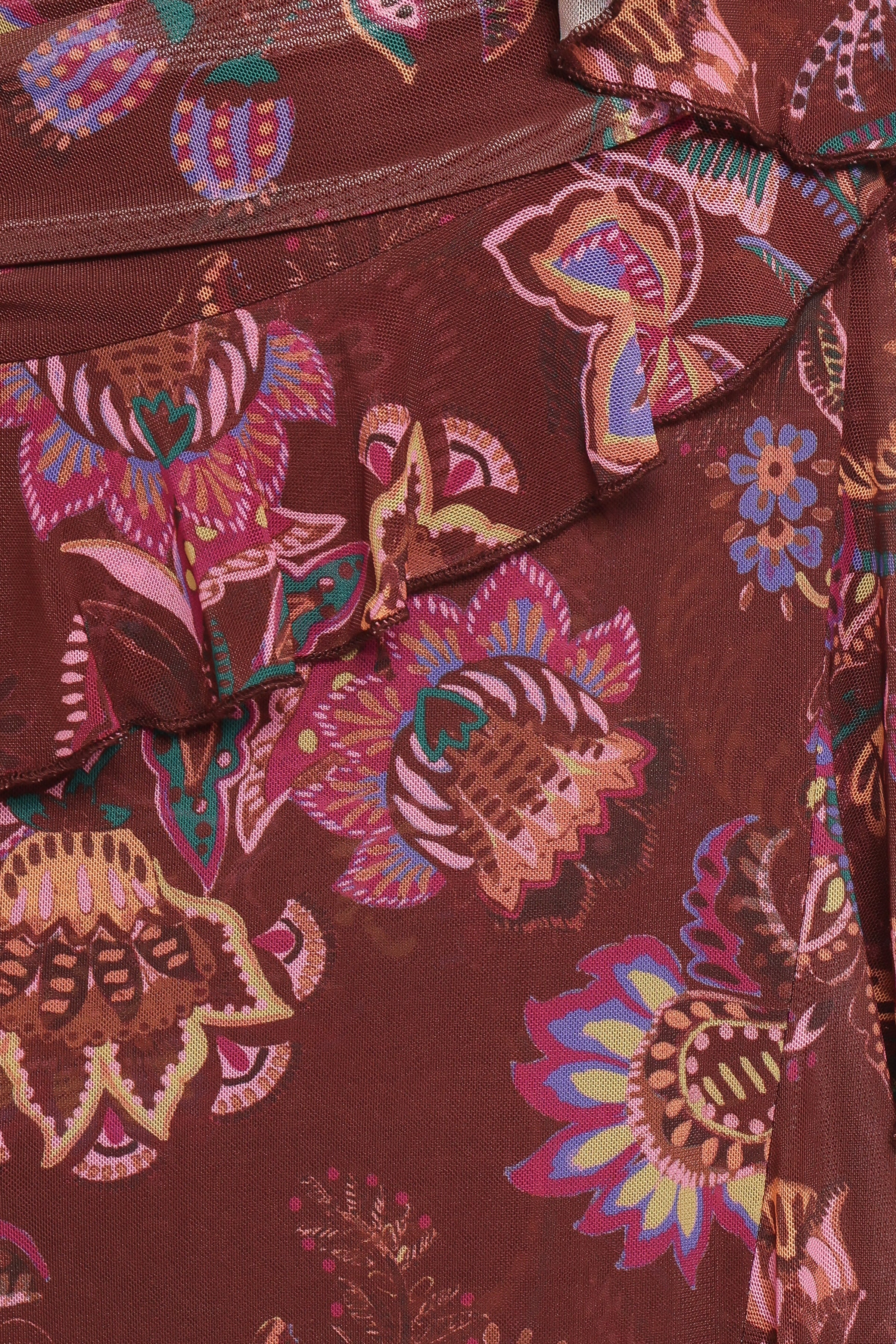 DRESSES Sorbet Midi Dress - Brown Floral